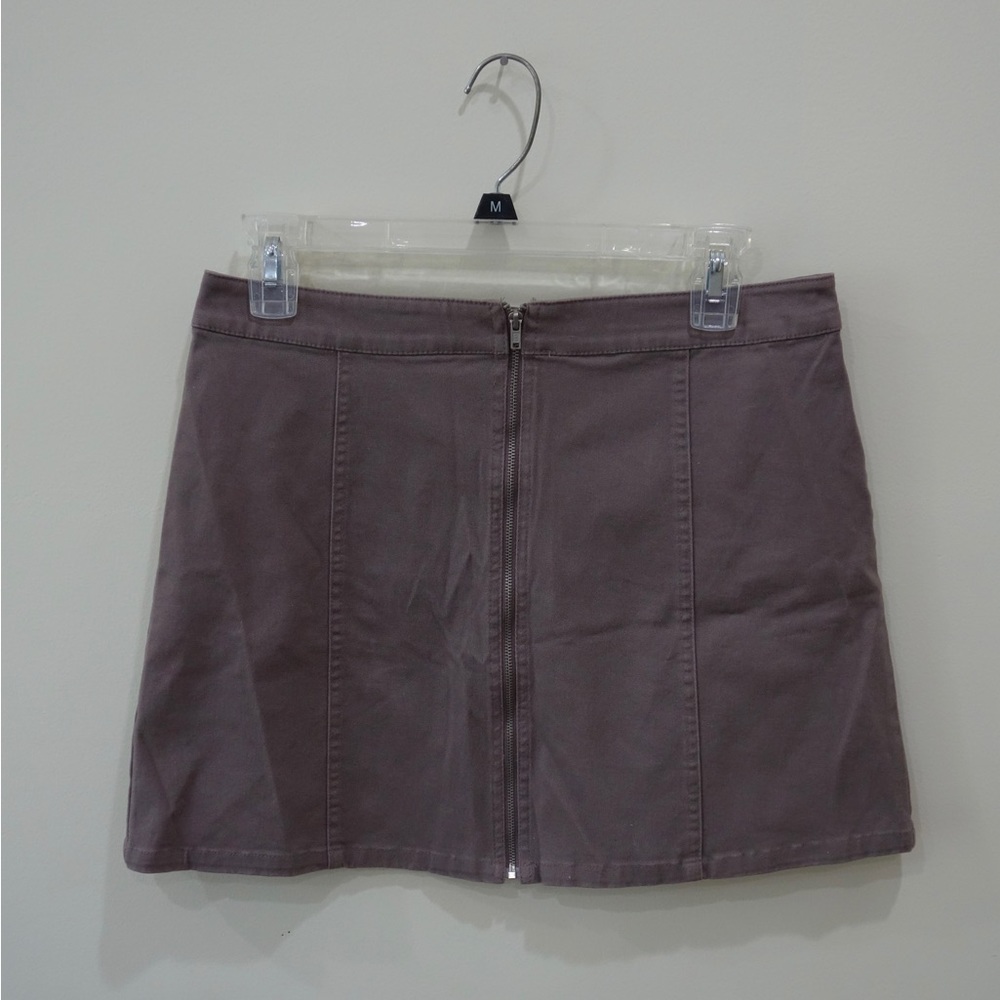 Forever 21 Front Zip Mini Skirt - Large